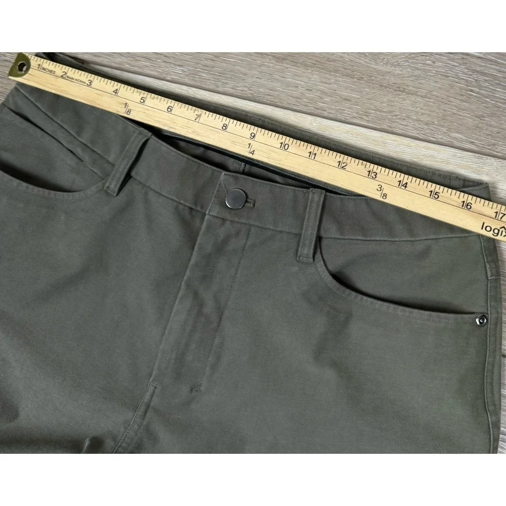 Lululemon ABC Classic Fit Pant Mens 33x33 Sage Green Warpstreme Tech Chino